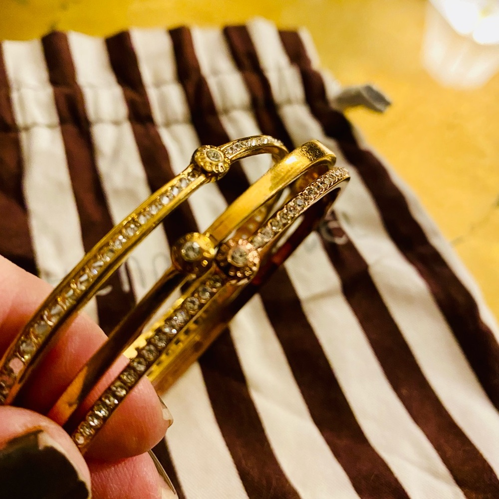 Henri Bendel Crystal Bangle Set